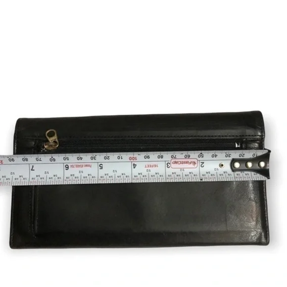 Coach black leather vintage wallet